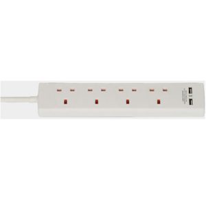 4-Way Extension Lead with USB Slots