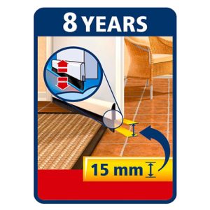 DOOR SEALING RAIL TESAMOLL® BROWN (L X W) 1 M X 40 MM 1 PC(S)