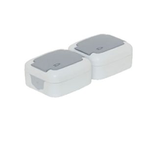 SCHUKO SOCKET WITH COVER + SCHUKO SOCKET WITH COVER (VERTICAL) 3201-325-0601