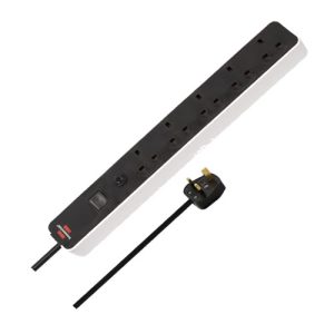 5 WAY ECOLOR WHITE/ BLACK WITH SAFETY FUSE-Reset