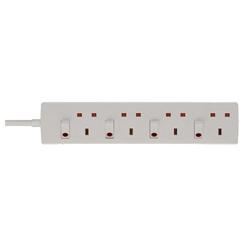 Extension Lead 4-Way Individually Switchable