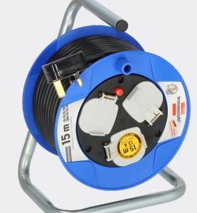 Compact 3-way socket Cable Reel