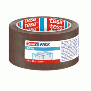 TESA BASIC ADHESIVE PACKAGING TAPE,TRANSPARENT 66m x 50mm (Copy)